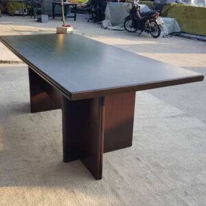 深啡色木製會議桌，200CM