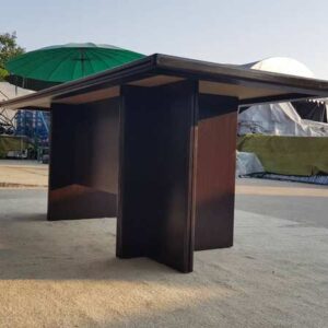 深啡色木製會議桌，200CM