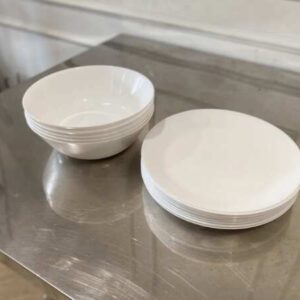 宜家白色餐具套装