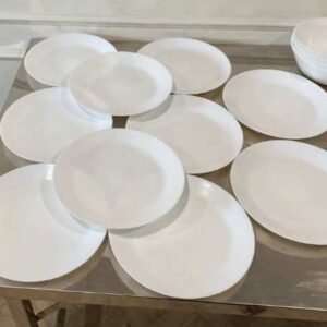 宜家白色餐具套装