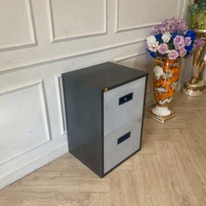 SMARTFORM 双抽屉文件柜，白色/灰色