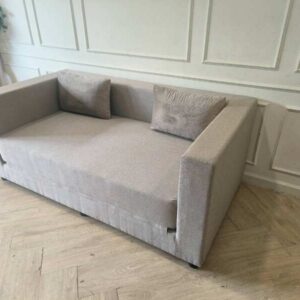 Modern Cozy 灰黑色丝绒沙发床（全新）