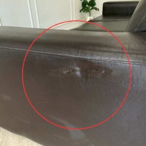 3 座 L 型转角沙发，黑色皮革靠垫，Koncept 品牌