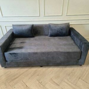 Modern Cozy 灰黑色丝绒沙发床（全新）