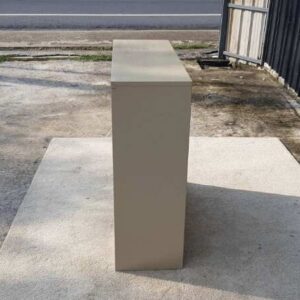 双层垂直文件架，16 个隔间，钢架，奶油色，Lucky 品牌