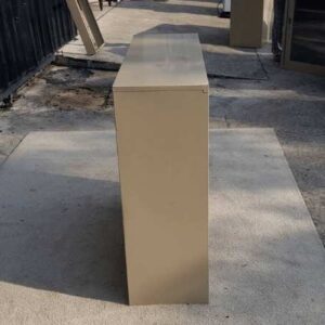 双层垂直文件架，16 个隔间，钢架，奶油色，Lucky 品牌