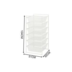 宜家 JONAXEL 6屉储物单元，白色钢制 (1)
