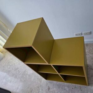 宜家 EKET 5 格書櫃，黃色。_JU23MBZ5Z2