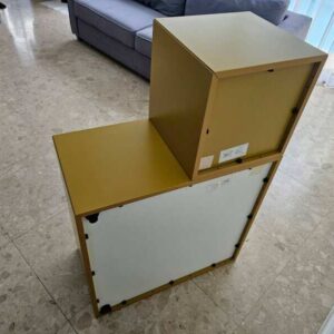 宜家 EKET 5 格書櫃，黃色。_JU23MBZ5Z2