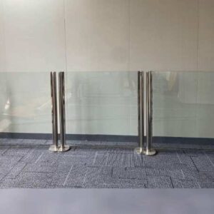 走道隔断、不锈钢杆、玻璃板_L22FSQDZWE