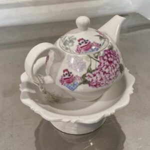 茶具，花卉图案
