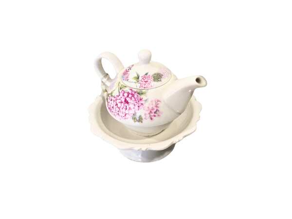 茶具，花卉图案