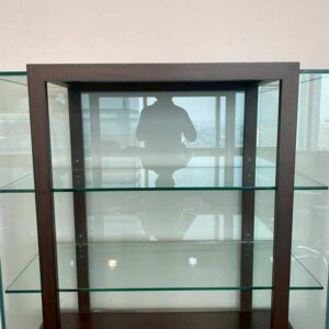 三层玻璃展示柜，木框
