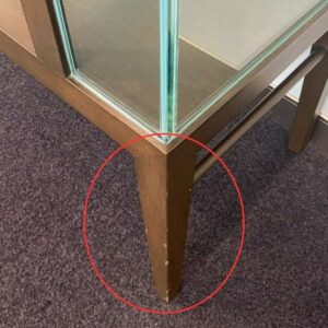 三层玻璃展示柜，木框