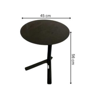 黑色边桌，45 厘米