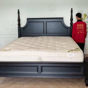 6 英尺黑色床，chanintr 品牌，6 英尺 Sealy 床垫，MILLIONAIRE 型号_RZMSXXRICK