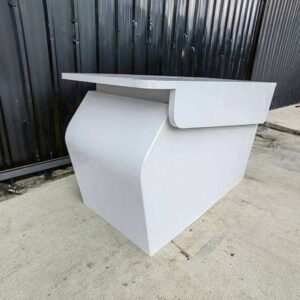带白色台面的展会展示柜台