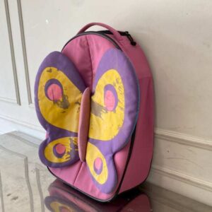 儿童背包，粉色蝴蝶图案，Samsonite品牌，Sammies型号。