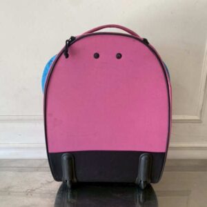 儿童背包，粉色蝴蝶图案，Samsonite品牌，Sammies型号。