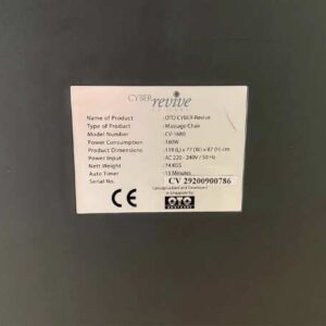 OTO CYBER-Revive 电动按摩椅 型号 CV-1680_1554H8RN24_V7G07156R7