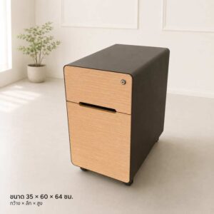 钢架移动柜，Practika 品牌，2 个木制抽屉，带轮子。_VSLGPHJZGB