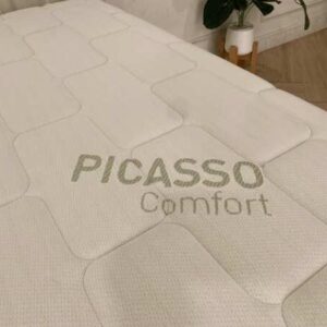 3.5 英尺床，钢架，带 3.5 英尺床垫，PICASSO COMFORT 品牌，FLEX 型号。_XKQBT2LJRC
