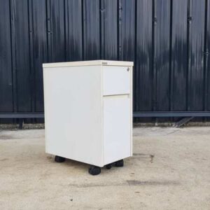 白色双抽屉文件柜，ROCKWORTH品牌