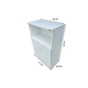 FURRADEC 白色双门柜（带1块层板）