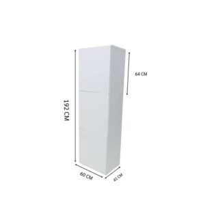 白色高款三门柜