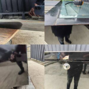 黑色玻璃展示柜