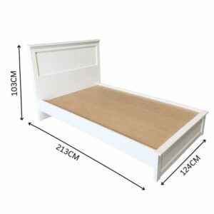 KONCEPT MONETA 3.5英尺床架 白色