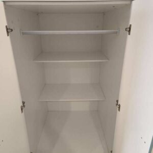 Blue Sky 蓝白色儿童卧室组合家具——双层床（带床底收纳）、衣柜、收纳楼梯、学习桌及椅子